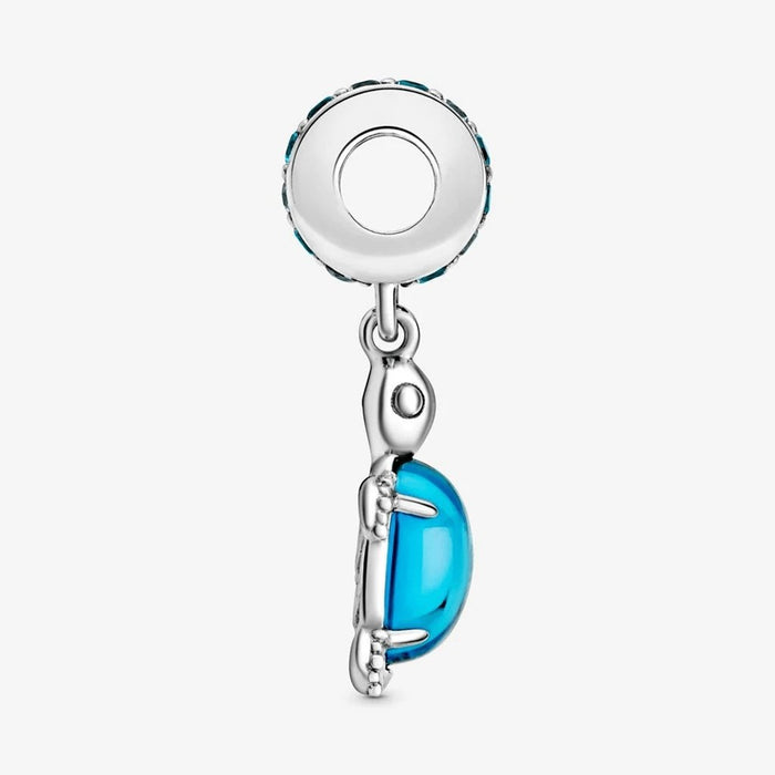 "PANDORA : Murano Glass Sea Turtle Dangle Charm -"