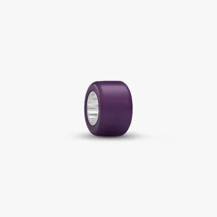 Purple Murano Glass Mini Charm featuring a petite purple glass design