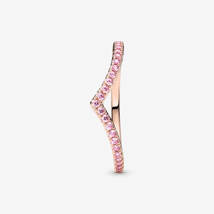 "PANDORA : Pandora Timeless Wish Sparkling Pink Ring -"