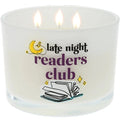 The Pavilion Gift Co Late Night Tranquility 11 oz Soy Wax Candle fills your space with a soft, soothing fragrance that melts away the stress of the day.