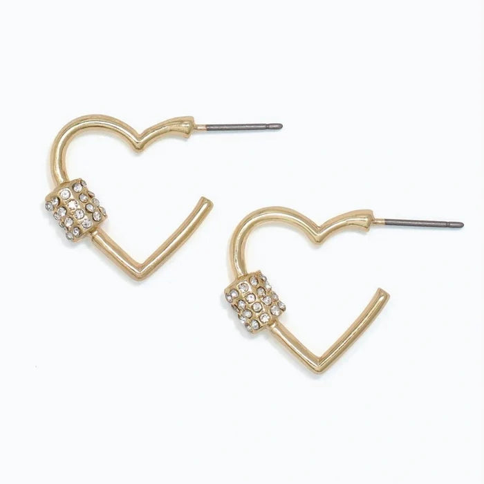 These earrings offer a contemporary take on a classic silhouette.