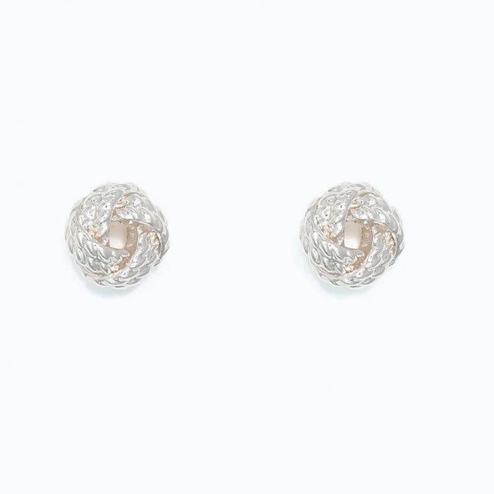 These Periwinkle Silver Love Knots Earrings features an intertwined knot-inspired design that symbolizes connection, affection, and enduring love.