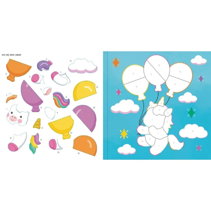 A step-by-step guide illustrating how to color by person, featuring color palettes and examples for each individual.