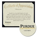Purdue University Calumet Certificate of Appreciation