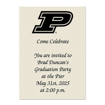 Purdue University Personal Notecard