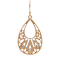Rain Jewelry Gold Open Center Filigree Crystal Teardrop Earring and elevate your everyday style instantly.