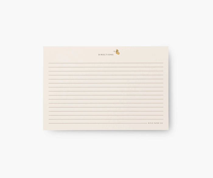Recipe Cards Mayfair