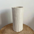 Ribbed Vase 8 inch