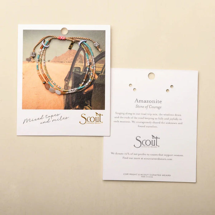 Scout Curated Wears : Mixed Media Bracelet - Magic/Labradorite/Gold at Annie's Hallmark
