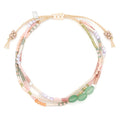 Scout Curated Wears : Mixed Media Bracelet - Optimism/Green Aventurine - Silver