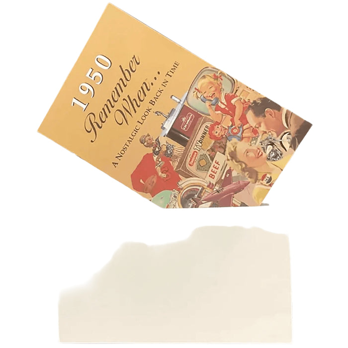 "Showing 1950 booklet being placed into envelope "