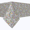 Silver 3D Paisley Rectangles