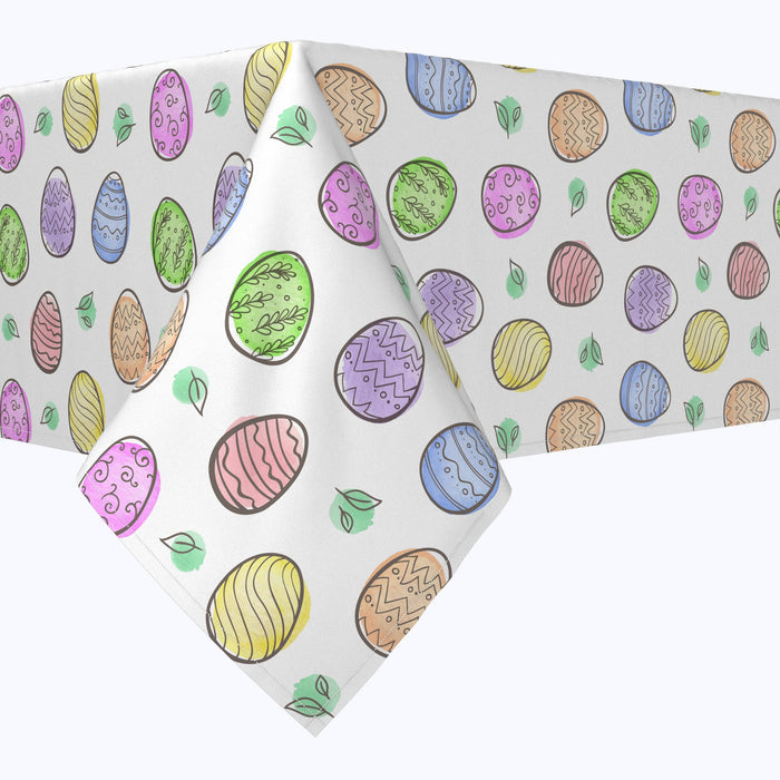 Simple Eggs and Watercolor Blots Rectangles