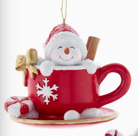 Snowman in Teacup Orns - #1