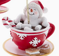 Snowman in Teacup Orns - #2