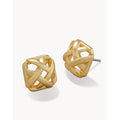 Spartina 499 jewelry-Matte finish earrings-Post earrings- Gold earrings- Gold jewelry-gift shop-gifts for her