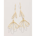 Spartina 499 jewelry-Matte finish earrings-Drop earrings-Pearl Gold earrings- Gold jewelry-gift shop-gifts for her