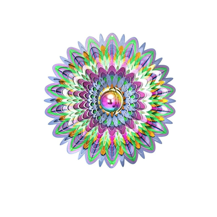 "Spinfinity : Gazing Mandala -Wind Spinner- Spinfinity Designs -Spinfinity Wind spinners -Spinners- Wind Spinners - Outdoor Decor- Decor"