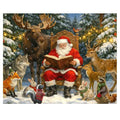 This Springbok Story Time with Santa 500 Piece Jigsaw Puzzle captures Santa reading holiday stories to wide-eyed children gathered around a glowing fireplace.