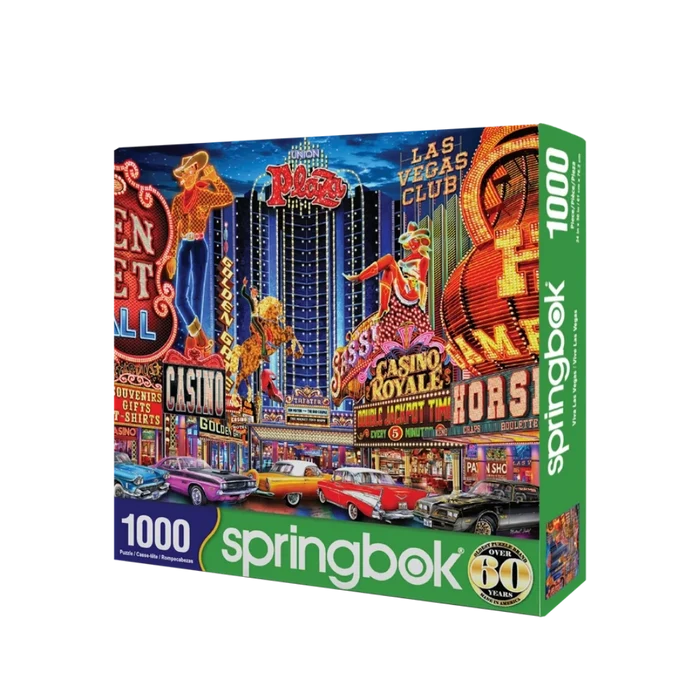 Springbok puzzle box featuring viva las vegas.