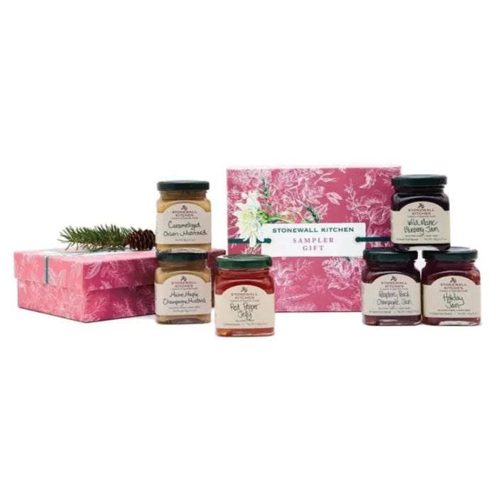 Holiday 2026 Sampler Collection featuring a festive assortment of seasonal gourmet gifts