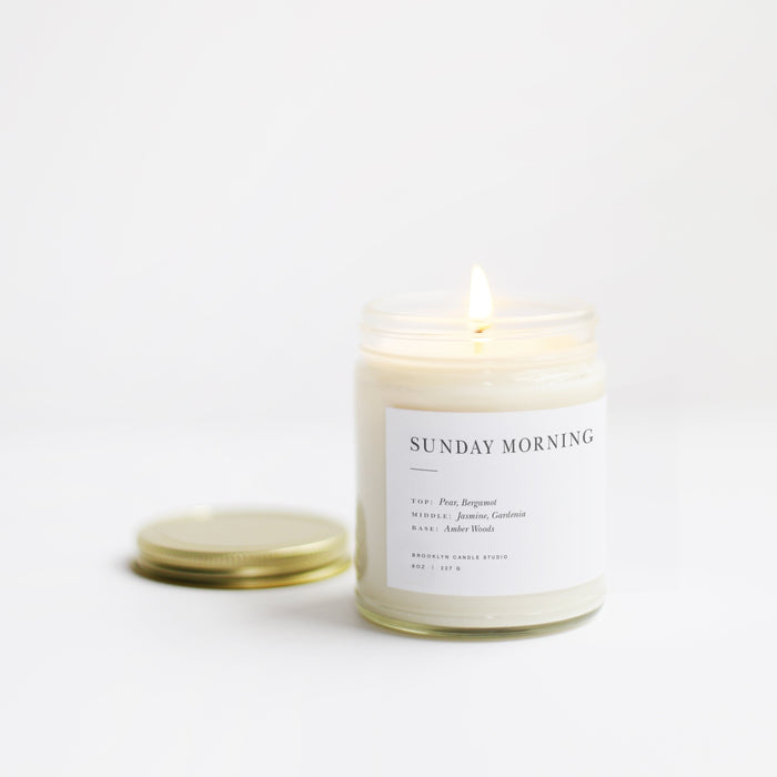 Sunday Morning Minimalist Candle (8oz) - Brooklyn Candle Studio