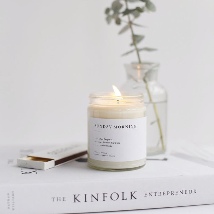 Sunday Morning Minimalist Candle (8oz) - Brooklyn Candle Studio