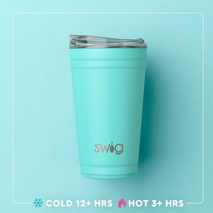 The word "swig" is repeated multiple times, evoking a sense of fun and enthusiasm related to drinking.