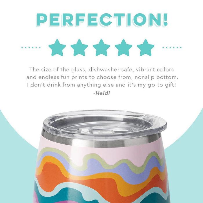 "Swig : Sand Art Stemless Wine Cup (14oz) -"