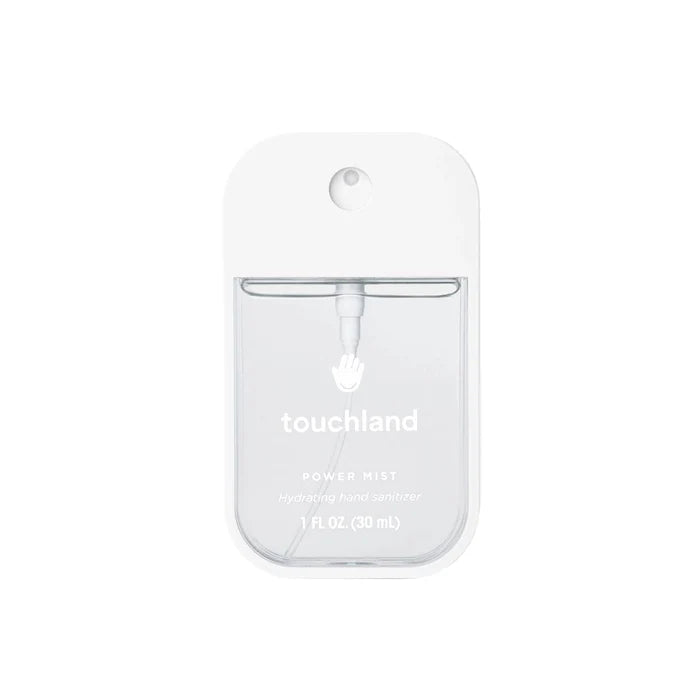 Clear packaging of a touchland unscented product on a white background