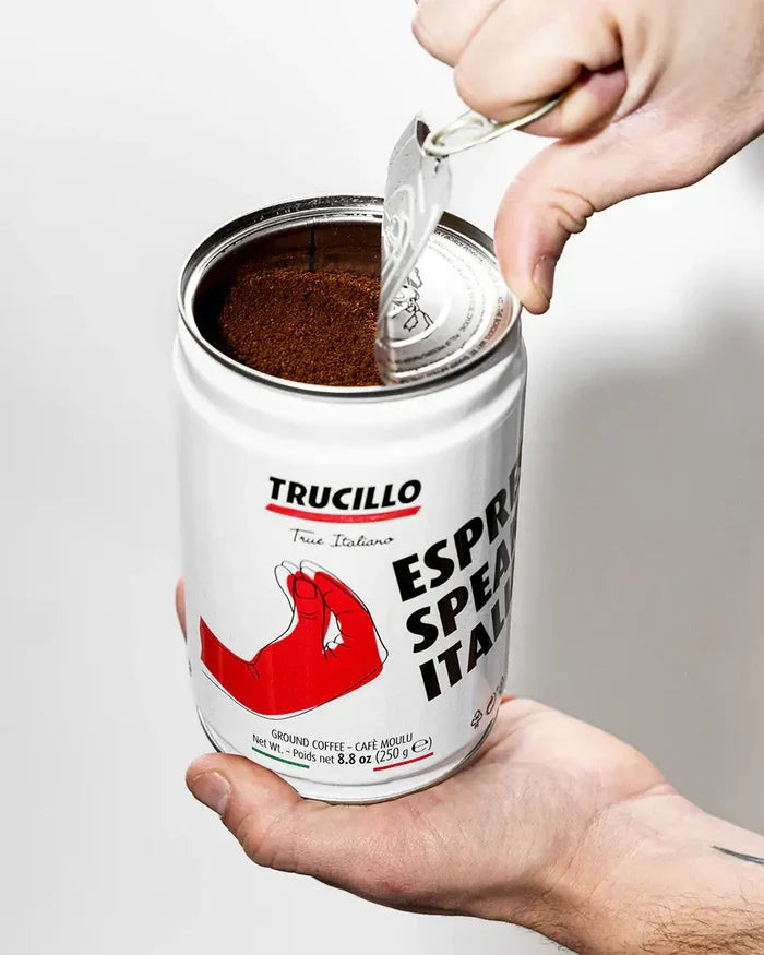 Trucillo Espresso Speaks Italian – Ground Coffee Can (250g)