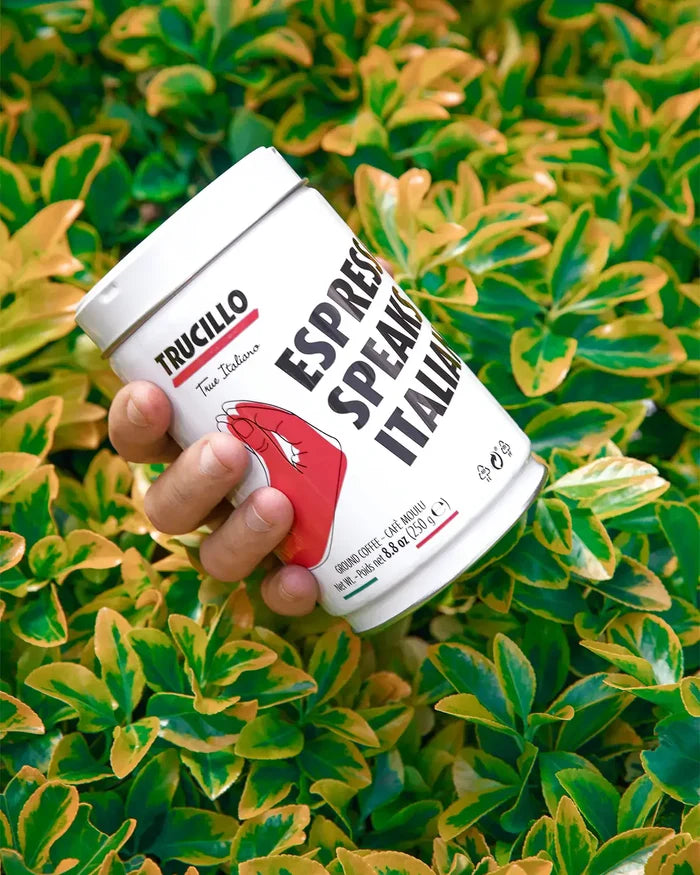 Trucillo Espresso Speaks Italian – Ground Coffee Can (250g)