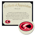 University of Cincinnati Clermont College Certificate of Appreciation