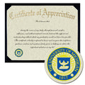 University of Michigan School of Dentistry Certificate of Appreciation