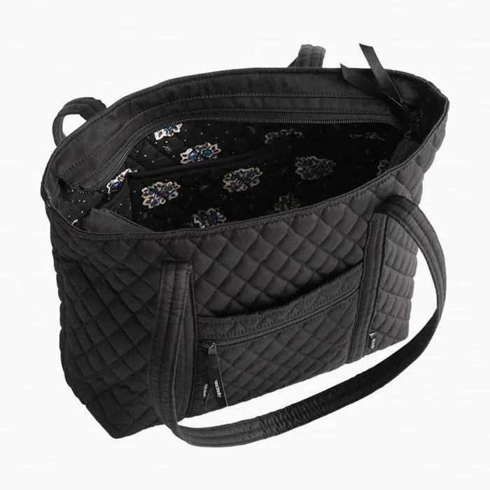 Vera Bradley Moonless Night Tote Bag interior with six slip pockets
