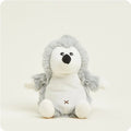 Plush toy hedgehog on a white background