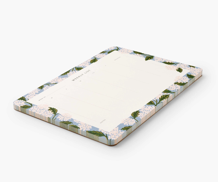 Weekly Desk Pad-Hydrangea