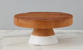 White Mod Block Cake Stand, Large