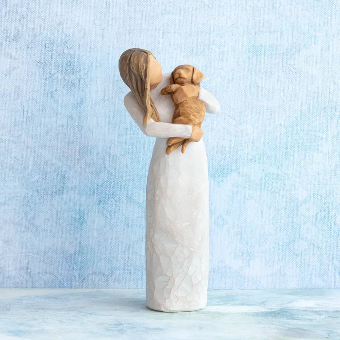 Willow Tree : "Adorable You" Golden Dog -A joyful friendship