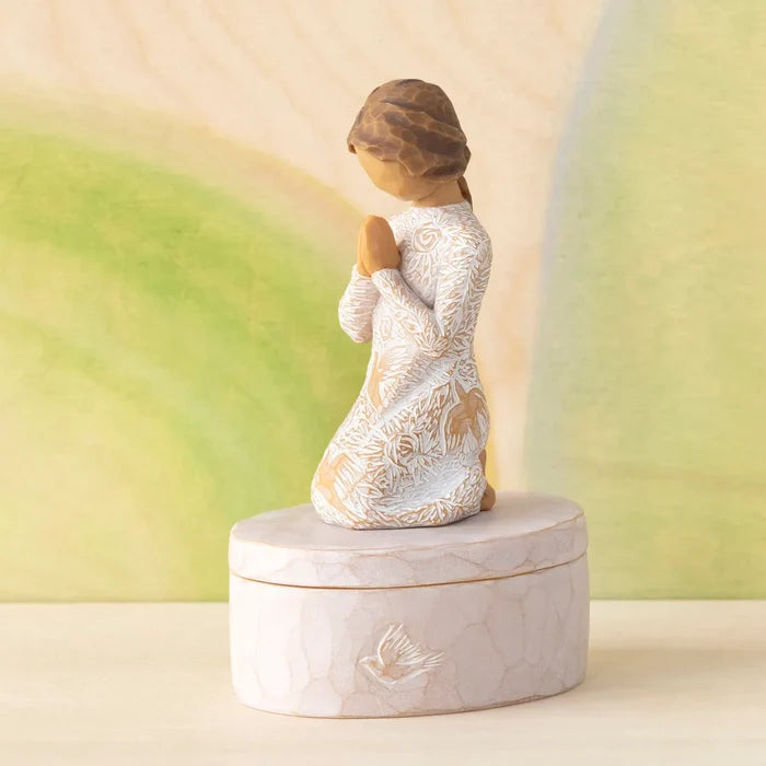 Willow Tree : Prayer of Peace Keepsake Box - Seeking the quiet within
