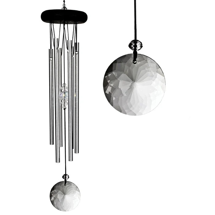 Crystal wind chime for relaxation yoga and spiritual mindfulness sessions