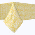 Yellow Keyhole Damask Squares