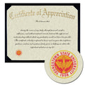 Youngstown State University Certificate of Appreciation
